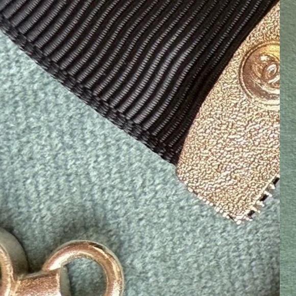 Chanel Black Anchor CC Choker Gold Rhinestones Necklace Made in Italy Nautical - Picture 3 of 4